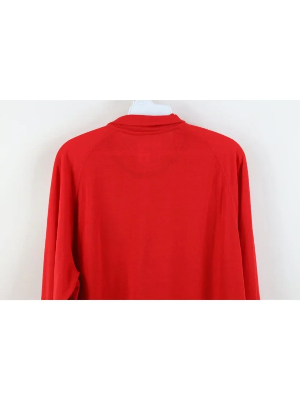 Adidas Mens Large Team Issued Detroit Red Wings Hockey 1/4 Zip Jacket Top Red
